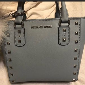 Brand new Michael Kors light blue/grey crossbody